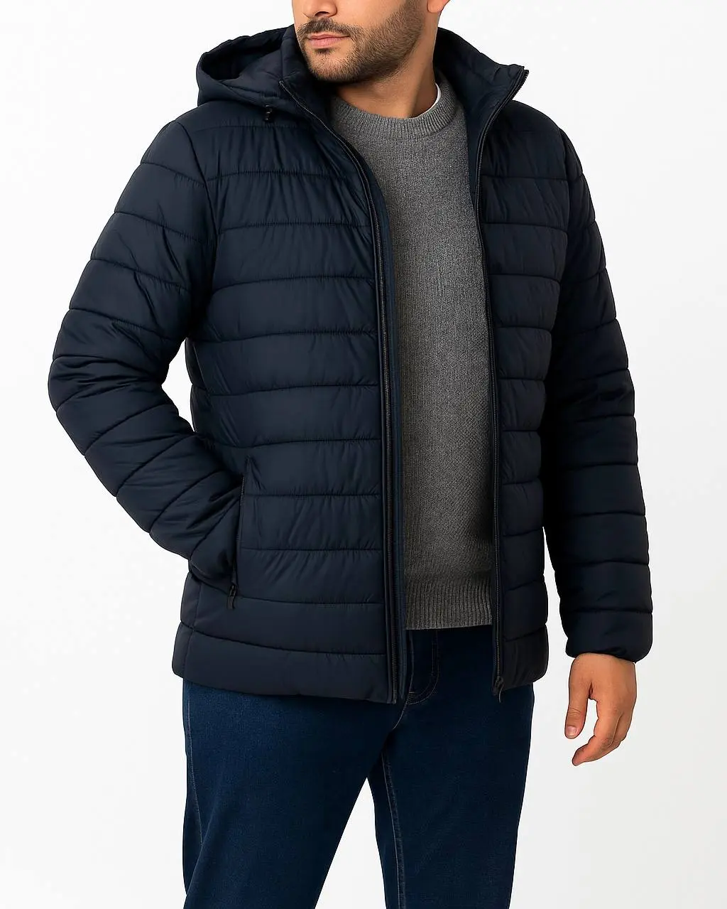 کاپشن کلاهدار کد ۳۹۴۳